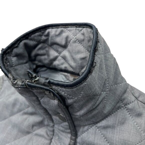 Smartwool Women's Size Small‎ Gray Quilted Full Zip Wool Jacket - Picture 6 of 15
